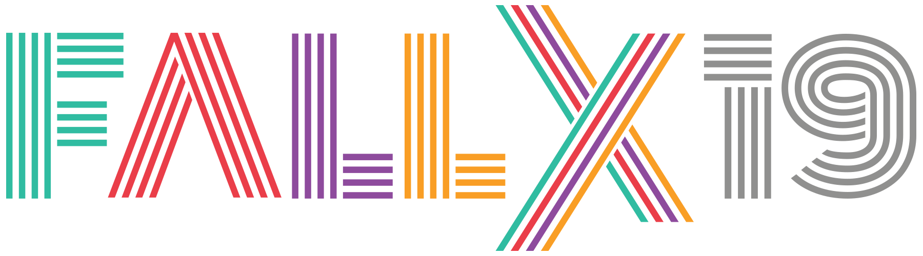 Fall Experiment, FallX 2019 event logo.